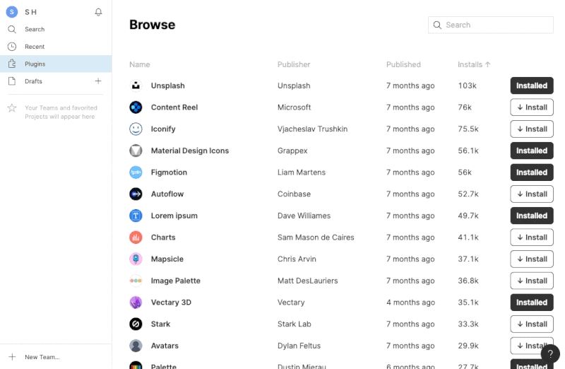 s page for browisng all plugins